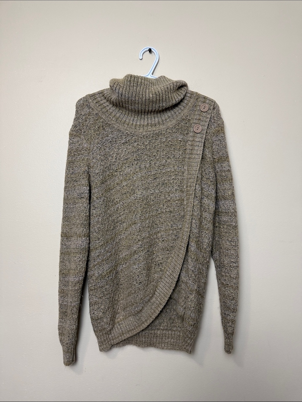 Rickis Turtleneck Wrap-Front Sweater size XXL